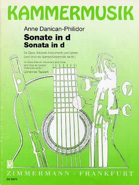 Illustration danican-philidor sonate en re min