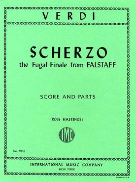 Illustration verdi scherzo final de falstaff