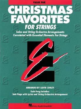 Illustration de CHRISTMAS FAVORITES STRINGS PACK - Conducteur + 24 parties + CD