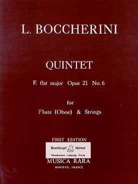 Illustration boccherini quintette op. 21/6 mi b maj