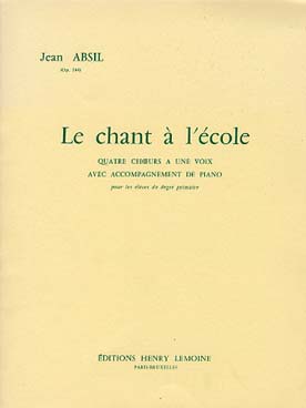 Illustration absil le chant a l'ecole op. 144