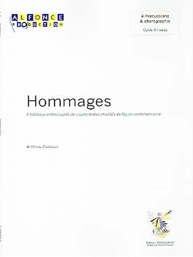 Illustration cazeaux hommages, 5 tableaux