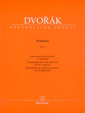 Illustration de Romance op. 11 (arrangement pour violon et piano par le compositeur)