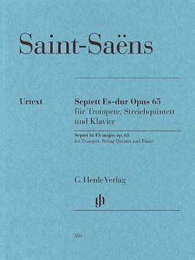 Illustration de Septuor op. 65 pour trompette, 2 violons alto, violoncelle, contrebasse et piano