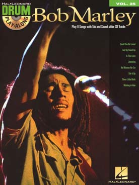 Illustration drum play along vol. 25 : bob marley