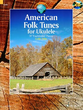 Illustration american folk songs ukulele