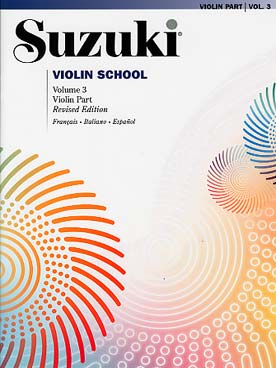 Illustration de SUZUKI Violin School (français/espagnol) - Vol. 3