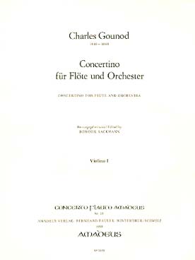 Illustration de Concertino pour flûte et orchestre