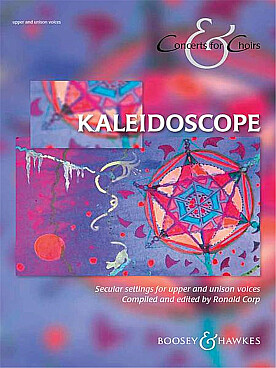 Illustration de KALEIDOSCOPE : recueil pour chœur de femmes ou d'enfants (SSA) et piano en anglais