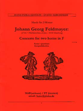 Illustration de Concerto N° 1 pour 2 cors, cordes et vents