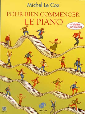 Illustration de Pour bien commencer le piano, avec vidéos sur Internet   