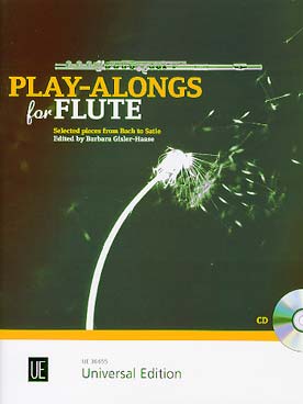 Illustration de PLAY-ALONGS for FLUTE : pièces de Bach à Satie avec CD play-along
