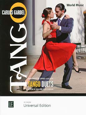 Illustration gardel tango violon/violoncelle duets