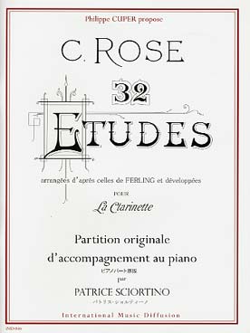 Illustration rose 32 etudes d'apres ferling *piano*