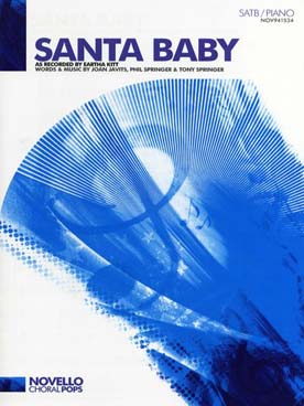 Illustration de Santa baby (SATB/piano)