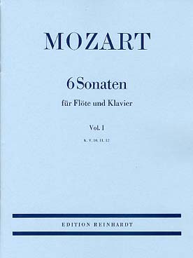 Illustration de 6 Sonates pour flûte et piano - Vol. 1 : KV 10, 11 et 12