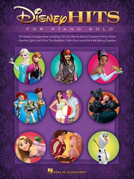 Illustration disney hits for piano solo