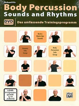 Illustration filz body percussion sounds and rhythms