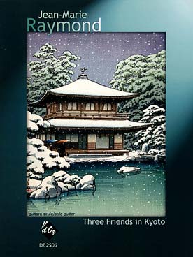 Illustration raymond three friends in kyoto