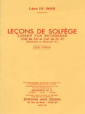 Illustration du bois lecons de solfege cle sol/fa 4e