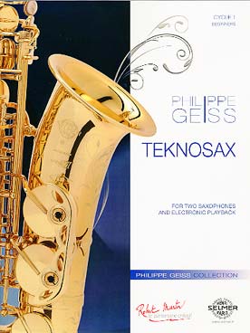 Illustration de Teknosax pour 2 saxophones et électronic play-back
