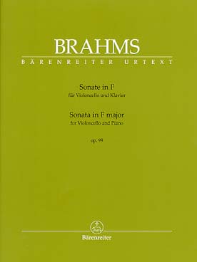 Illustration brahms sonate n° 2 op. 99 en fa maj