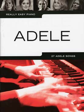 Illustration adele really easy piano 