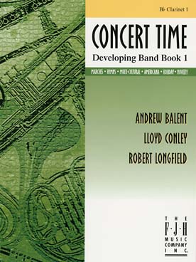 Illustration de CONCERT TIME - Developping band book 1 : clarinette 1