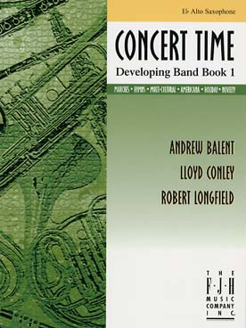 Illustration de CONCERT TIME - Developping band book 1 : saxo alto