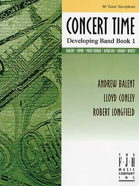 Illustration de CONCERT TIME - Developping band book 1 : saxo ténor