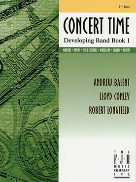 Illustration de CONCERT TIME - Developping band book 1 : cor