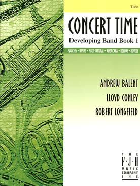 Illustration de CONCERT TIME - Developping band book 1 : tuba