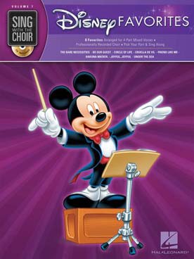 Illustration de SING WITH THE CHOIR - Vol. 7 : Disney favorites avec CD