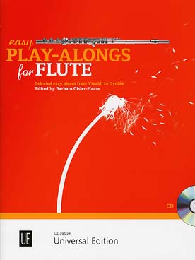 Illustration de EASY PLAY-ALONG FLUTE : 16 pièces faciles de Vivaldi à Dvorák, arr. Gisler-Haase avec CD play-along