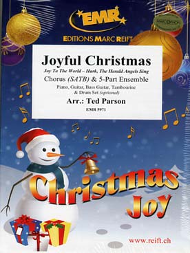 Illustration parson joyful christmas