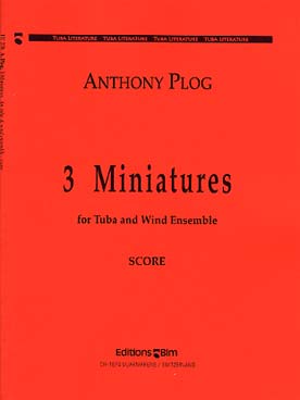 Illustration de 3 Miniatures pour tuba solo et vents - Conducteur