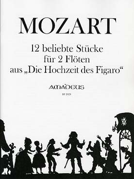 Illustration mozart 12 petits duos (noces de figaro)