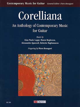 Illustration de CORELLIANA : anthology of contemporary music for guitar
