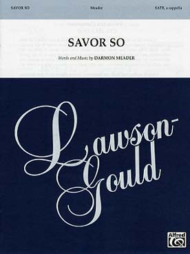 Illustration de Savor so (SATB/piano)