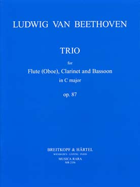 Illustration de Trio op. 87 en do M pour flûte (ou hautbois), clarinette et basson