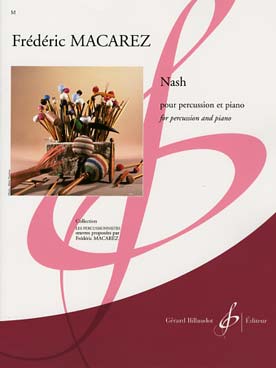 Illustration macarez nash pour percussion et piano