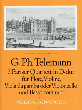 Illustration telemann quatuor parisien n° 7 en re maj