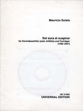 Illustration de Del Aura al supirar pour flûte contrebasse (ou flûte alto) avec CD
