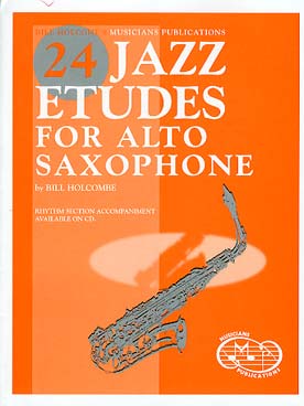 Illustration de 24 Jazz études pour saxophone alto avec CD