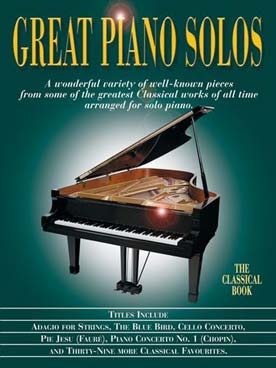 Illustration de GREAT PIANO SOLOS : - The Classical book