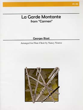 Illustration de La Garde montante de Carmen pour 8 flûtes (conducteur et parties)