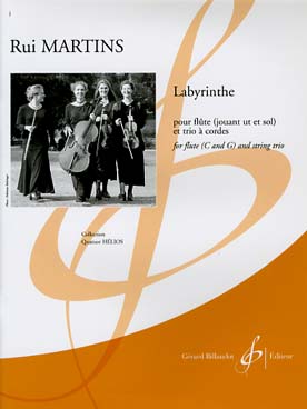 Illustration de Labyrinthe pour flûte (jouant ut et sol) et trio à cordes
