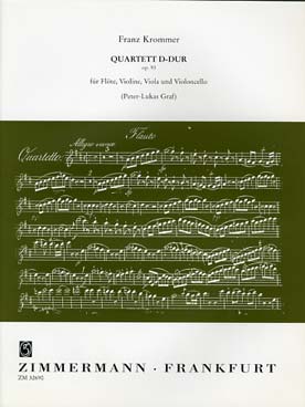 Illustration krommer quatuor op. 93 en re maj