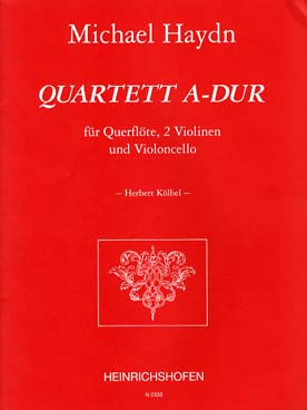 Illustration de Quatuor en la M pour flûte, 2 violons et violoncelle