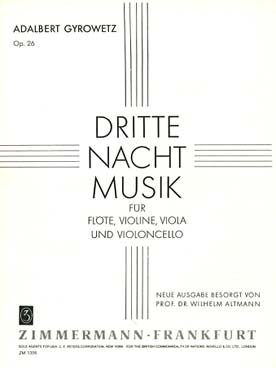 Illustration de Dritte Nachtmusik op. 26